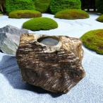 つくばい 木化石 珪化木 手水鉢 水鉢 大きい 庭石 天然石 溜まり石 木の化石 大型 景石 飾り石 和風 庭園 たまり石 化石 原石 蹲 日本庭園 置物 オブジェ 縁側