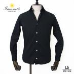 【20%OFF】ジャンネット コットン ストレッチ シャツ giannetto ポプリンシャツ 長袖 メンズ VINC FIT 背ダーツあり ブラック イタリア ブランド 国内正規品