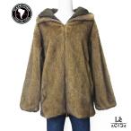 ショッピングケープ CAPE HORN ケープホーン フェイクファーコート FALCO エコファー ジャケット レディース フード 取り外し可能 ブラウン 25AW イタリア ブランド 国内正規品