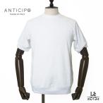 ANTICIPO アンティーチポ パイル クルーネック カットソー Tシャツ VNP8048 ネッビオーロ 半袖 タオル地 ホワイト 白 メンズ イタリア 正規品 送料無料