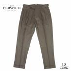  bell wichi Scotch VB8996 BERWICH SCOTCHsaki Sony укороченные брюки 2 плиссировать шерсть серый ju бежевый мужской Италия бренд внутренний стандартный товар 