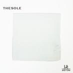 THE SOLE ザ ソール シルク ポケット チーフ メンズ 正方形 麻 TS-FAZZ SETA001 白 ホワイト 日本製 正規品 【追跡可能メール便】