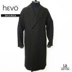 Hevoi-vo шерстяное пальто блок проверка SURBOsrubo длинное пальто полуторный пальто мужской Brown черный осень-зима Италия внутренний стандартный товар [ бесплатная доставка ]