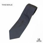 ショッピングシルク THE SOLE ザ ソール ネクタイ かすみ綾 シルク 無地 8cm幅 TS-TIE8-SOL001 グレー 正規品【メール便】
