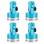 RUIZHI 4個のRCカーボディポストマウント 、磁気ボディポスト、アルミ合金磁気ステルスボディシェル取付ポスト、CC01 HSP 02010 AX