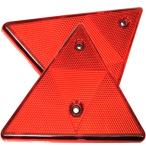 Leiasnow 三角表示板 2個 三角板 バイク 反射板 コンパクト リフレクター 三角 反射 板 三角停止板 車