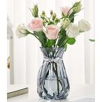ショッピング花瓶 SwPotato 花瓶 花器ファッション ガラス花瓶 ガラス製 造花 シンプル花器 透明 一輪挿し フラワーベース 装飾家の装飾 スモーキーグレー