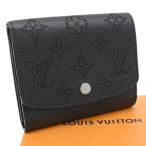 ショッピングヴィトン 新品同様 ルイヴィトン ポルトフォイユ・イリス コンパクト 財布 M62540 マヒナ ブラック LOUIS VUITTON