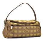  как новый Chanel косметичка новый путешествие A15829 нейлон × кожа женский хаки CHANEL
