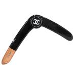  как новый Chanel бумеранг A52864 здесь Mark дерево resin черный CHANEL