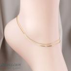 アンクレット 日本製  K18GP チェーンアンクレット 日本製  重ね付け レイヤード 華奢 チェーン アンク シンプル アクセサリー