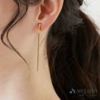 . покупка iya серьги-кольца сделано в Японии K18GP длинный балка палочка p ритм Shape серьги балка длинный большой .. metal длинный винт spring 