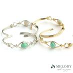 ブレスレット バングル K18GP バングル ターコイズ Ｓカーブ カジュアルアクセ トルコ石  ボヘミアン フェス 大ぶり