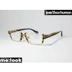 Less than human レスザンヒューマン 眼鏡 メガネ フレーム 6060-9610 サイズ51 度付可 逆ナイロール デミホワイトブラックボーダー
