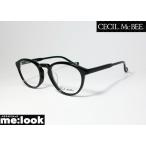 CECIL McBEE セシルマクビー 訳あり　 レディース クラシック　ボストン　ラウンド 眼鏡 メガネ フレーム CMF7048-1-48 度付可 ブラック