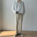 メンズシャツ 速乾 長袖 日焼け止めシャツ 開襟シャツ 夏服 薄手 春夏 ボタン ビジネスシャツ カジュアルシャツ 無地 通学通勤 仕事 シャツ ビジネス フォーマル