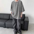 メンズtシャツ半袖 メンズtシャツ 五分袖 メンズ トップス メンズファッション Tシャツ メンズ 夏物 父の日 麻 カジュアル 無地 リネンTシャツ 亜麻 丸首