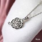 遺骨ペンダント ソウルジュエリー・ローズ (SILVER925×ダイヤモンド)　誕生石制作可
