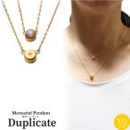 Yahoo! Yahoo!ショッピング(ヤフー ショッピング)遺骨ペンダント メモリアルジュエリー 二連キュービック ゴールド キュービックジルコニア シルバー925 ゴールド