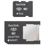 メモリースティック 1GB M2 SDMSM2-001G サンディスク アダプター付属 バルク品