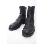 JULIUS / Leather Boots ３：27.7cm ブラック O-24-02-25-054-JU-sho-YM-ZT3000