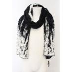 CIVARIZE /mo волосы Mix вязаный muffler F черный x белый O-25-01-09-060-CI-za-YM-ZT205