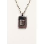 NIL DUE / NIL UN TOKYO / INITIAL SQUARE колье серебряный O-24-11-17-100-NI-ac-YM-OS