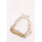 NO ID. /asimeto Lee цепь 3WAY браслет серебряный x Gold O-25-03-13-094-NO-ac-YM-ZT344