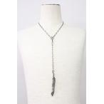 NO ID. / серебряный большой перо Rosario колье серебряный T-25-10-30-035-NO-ac-YM-ZT191