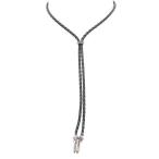 DEAL DESIGN / Pola - код короткое колье черный x серебряный O-25-09-04-043-DE-ac-YM-OS