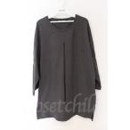 NO ID. / линия принт 7 минут рукав рубашка ONE уголь O-25-10-22-046-NO-to-YM-ZT90