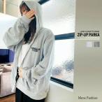  Zip Parker женский Корея способ большой размер Zip выше Parker большой Silhouette Roo z one отметка свободный размер 