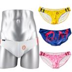 ショッピングビキニ メンズビキニパンツ ローライズ カラフル ロゴビキニ 男性用 D.M. (男性下着dm3053)