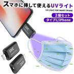 紫外線ライト 2個セット UV除菌ライト スマホ iPhone用 android用 紫外線 ライト 殺菌 除菌グッズ UVライト 除菌器 type-c