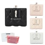 国内正規品 公式ショッピングバッグ ジルバイジルスチュアート 財布 がま口 二つ折り財布 RIBBON キルト JILLbyJILLSTUART プレゼント 学生 祝 嬉しい 彼女 娘