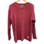 Timberland/ティンバーランド/90s/コットン/リネン/セーター/Mサイズ/赤系/メンズ/FD0086