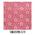 【不織布風呂敷】アラカルト梅小紋 赤 75cm角 20P