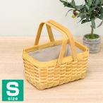  дерево chip & ротанг Mix плетеный внутри ткань имеется держать .. cosme место хранения корзина S размер ( корзина место хранения Северная Европа модный )