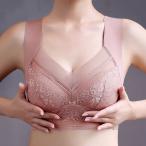 レース × シアー ドッキング ノンワイヤー ブラ 女性 レディース 下着 肌着 ブラトップ ナイトブラ 春 夏 秋 冬 単色 レース 透け