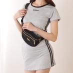 配色 ライン タイト フィット 半袖 ワンピース 女性 レディース オールインワン スカート 春 秋 冬 クルーネック 丸首 Tシャツ ミニ