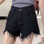  высокий талия повреждение Denim шорты низ женский всесезонный авария Vintage способ cut off мини длина ножек длина эффект 