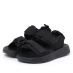 ダブルベルト 厚底 スポーツサンダル レディース 靴 春 夏 秋 疲れにくい 楽ちん シンプル カジュアル スポーティー ストリート ブラッ