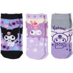  Sanrio SANRIO Kids короткие носки 3 пар комплект носки ребенок 16-18cm черный микро mi Chan 689670
