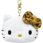 ハローキティ キティちゃん ヒョウ柄シリーズ リール付きフェイスパスケース ブラウン 定期入れ KTH-PC-BR サンリオ SANRIO