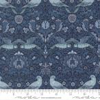moda fabrics(moda* ткань s)William Morris William Maurice si- подбородок g ткань <Birds Damask Birds>( bird *da маска * birz ) темно-синий 