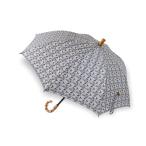 LIBERTYリバティプリントを使った晴雨兼用傘ショートパラソル(日傘)＜Mauverina＞(マウベリーナ)GYグレー 205409