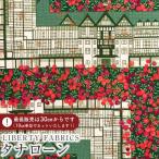LIBERTY FABRICS リバティプリント 国産タナローン生地＜Tudor Berry＞(チューダー・ベリー)【レッド実×グリーン】《2025AW Festive Collection》363G74313-A