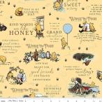 USA хлопок Winnie the Pooh Main( Winny * The * Pooh ) Винни Пух Sunshine sunshine si- подбородок g ткань Riley Blake(lai Lee break )C17000-SUNSHINE