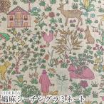 ショッピングシーチング LIBERTYリバティプリント 国産綿麻シーチングつや消しラミネート生地＜Symbols＞(シンボルズ)【ピンク×グリーン】CLLAMI-DC32256L-J22M