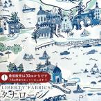 ショッピングローン LIBERTY FABRICS リバティプリント 国産タナローン生地＜Adventure Coast＞(アドベンチャー・コースト)【シャウエンブルー】DC31865-C